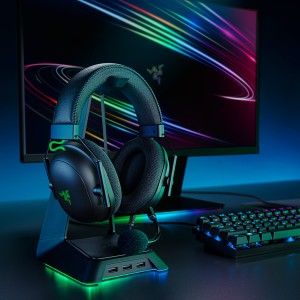 هدست گیمینگ با سیم ریزر مدل BLACKSHARKv2 همراه با کارت صدا